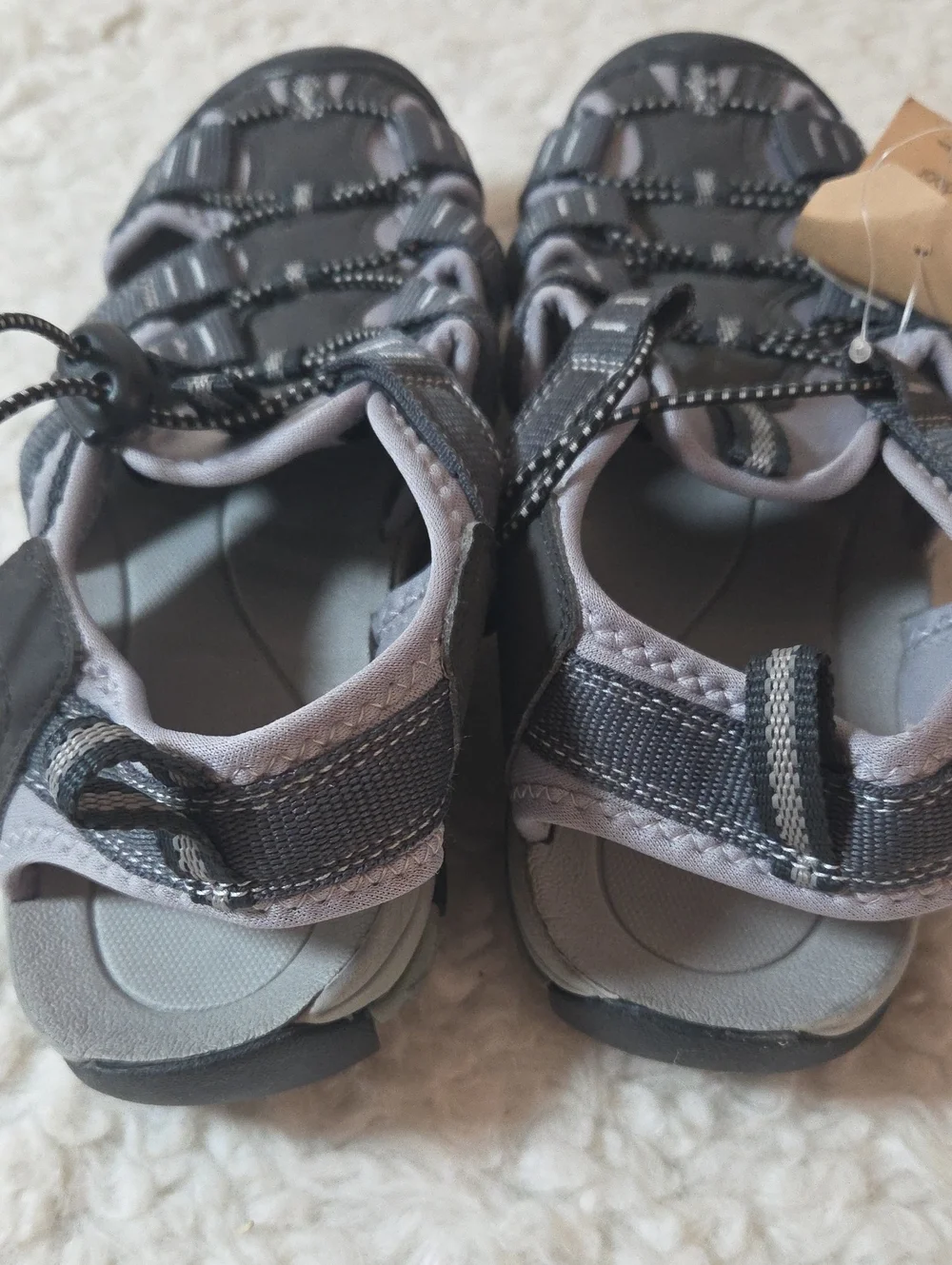 NWT Atika Gray Closet-Toe Outdoor Hiking Sport Sandals Sz 8